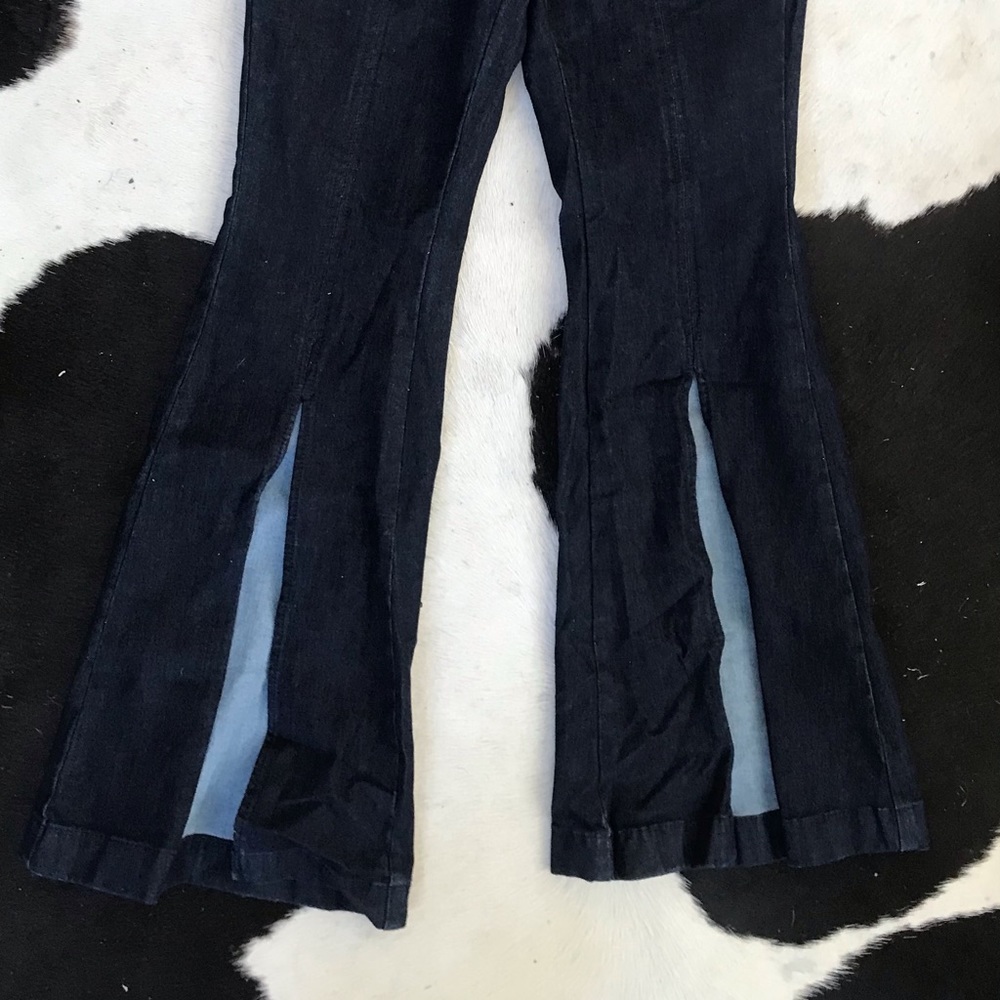 G.I.L.I dark wash book cut jeans